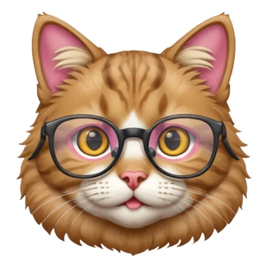 Gato óculos sticker