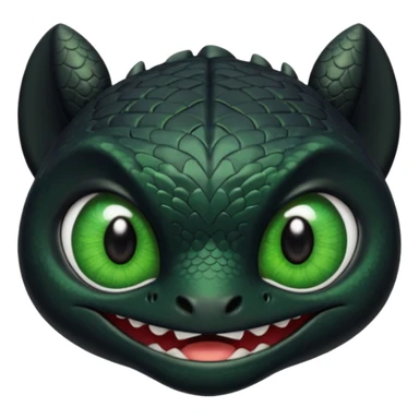 Toothless face only from how to train your Dragon sticker