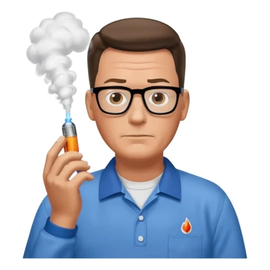 Hank Hill vaping propane sticker