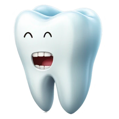 Dental implant with tooth sticker