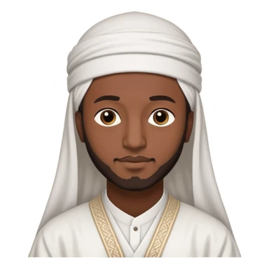 black Muslim men sticker