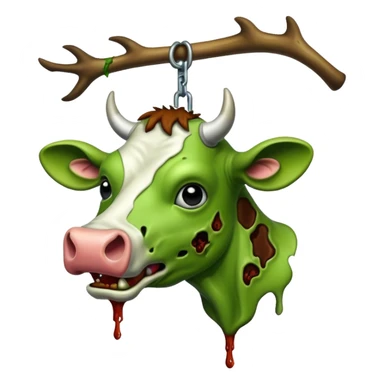 zombie cow  sticker