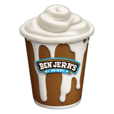 Ben & Jerrys pint sticker