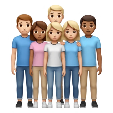 disapointment people, 3D sticker