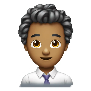 chat avec un noeud dans les cheveux  sticker