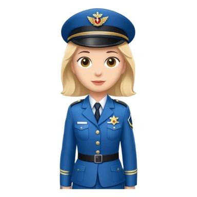Kölner Blauer Funke in Uniform auf Flugzeug sticker
