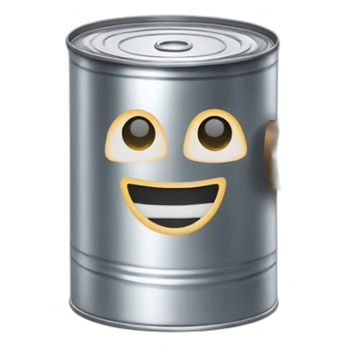 A tin can calling someone on the phone  sticker