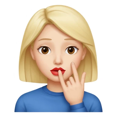 add-a-finger-in-front-of-the-pursed-lips-to-clearly-show-the-shushing-gesture sticker
