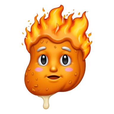 Trump Cheeto in flames sticker