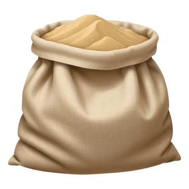 Linen Opened bag full of sand sticker