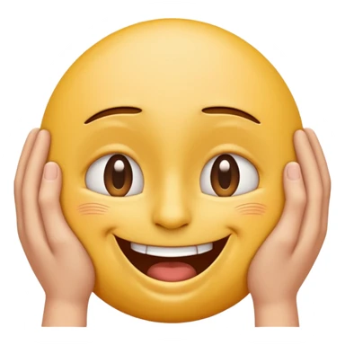 I want an overly excited face that says “I am so excited, I cannot contain. With eyes tightly squeezed closed together and a big grin emoji. sticker