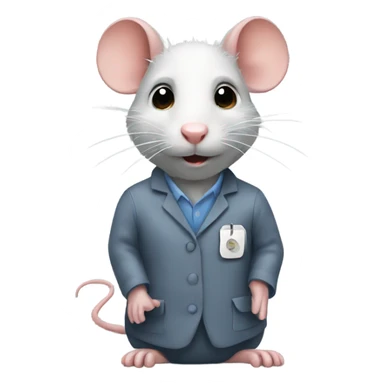Rat therapist sticker