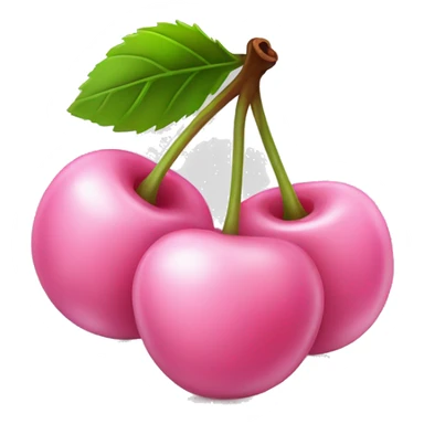 2 Light pink cherries  sticker