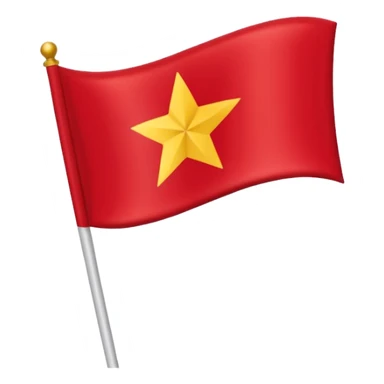 Bandeira do Pará em cor vermelho e uma listra banca na vertical e uma estrela dourada no centro sticker