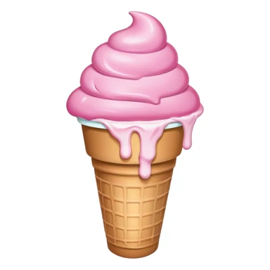 Ben & Jerrys pint in pink sticker