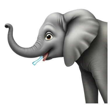 elephant slurping sticker