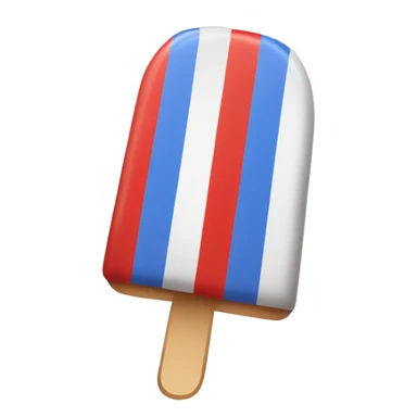 red white blue striped ice pop sticker