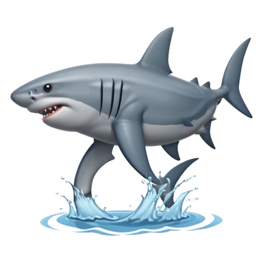 Shark horse sticker