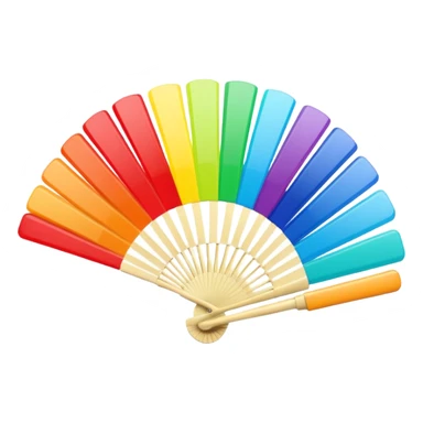 3D fan colour swatch sticker