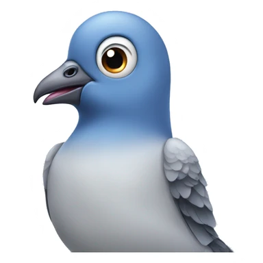 pigeon with blue eyes  sticker