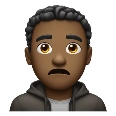 Frustrated person sticker