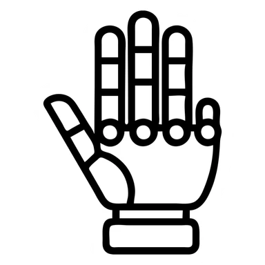 robotic hand sticker