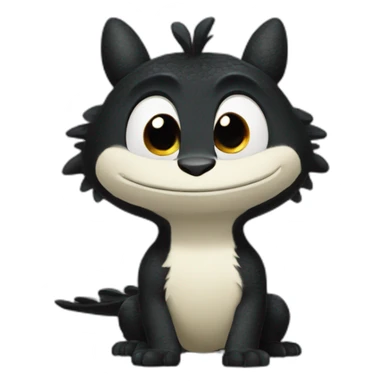krokmou from film "How to Train Your Dragon" sticker