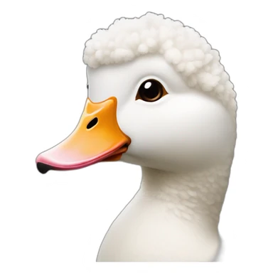 corp de canard avec tete de mouton sticker