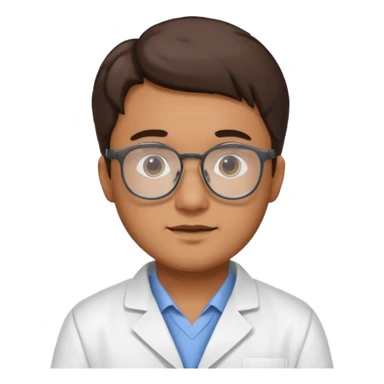 Lab technologist male sticker