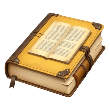 open old book low poly sticker
