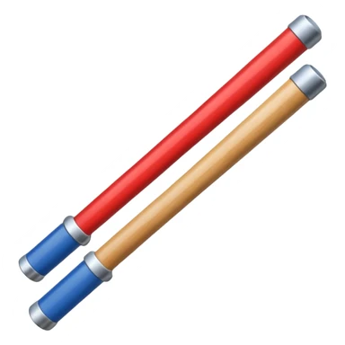 two police baton sticker