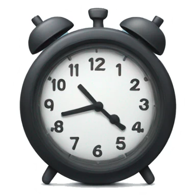 Clock at midnight  sticker