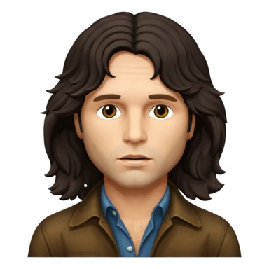 aged Jim Morrison sticker