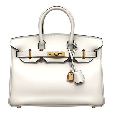 white hermes birkin bag sticker