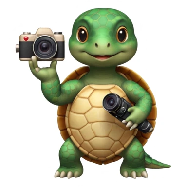 cheongsam ancient turtle with camera sticker