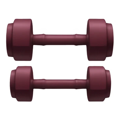 2 Burgundy medium dumbbells  sticker