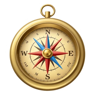 compass with mission sticker