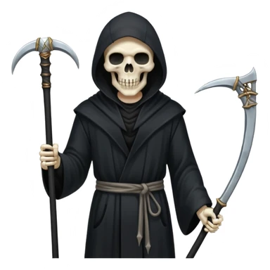 Grim reaper with site sticker