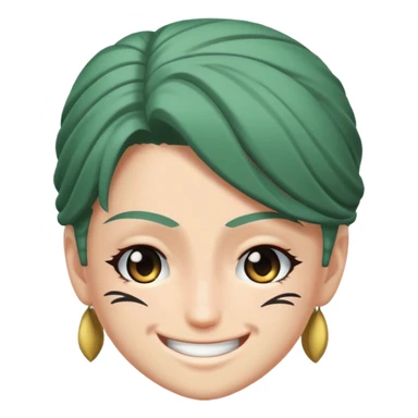 Roanoa zoro winking sticker
