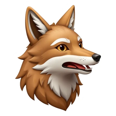 Coyote howls  sticker