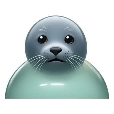 seal trapped in dome sticker