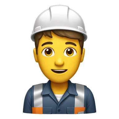 worker with hardhat sticker