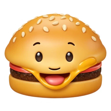 3D emoji of food with a first bite taken, symbolizing first bite achievement, cute and modern, soft lighting, glossy, isolated, no background
 sticker
