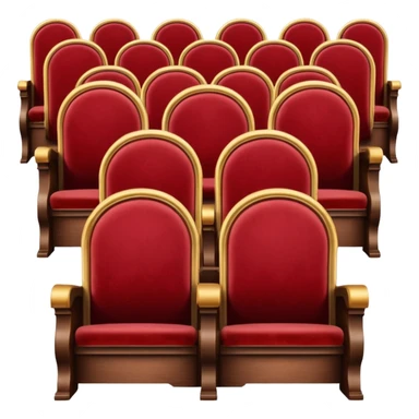 theater chorus seats sticker