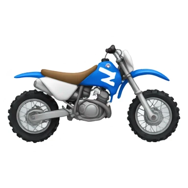 blue dirt bike sticker