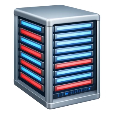 data server rack with blinking lights sticker