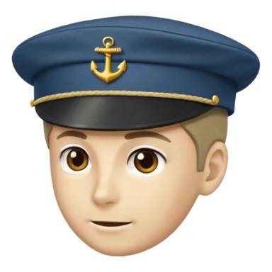 Khaki camo sailor hat  sticker