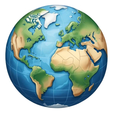 an icon featuring an earth with attitude and longitude lines, a textbook, and a topographic map, symbolizing geography as a science. The design includes a compass, mountain ranges, and rivers, representing the study of Earth's features and landscapes. Transparent background highlights geography. sticker