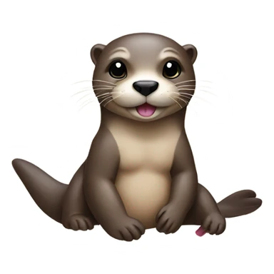 an bikini otter sticker
