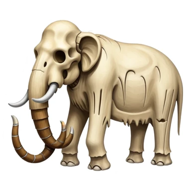 skeleton of a mammoth   sticker